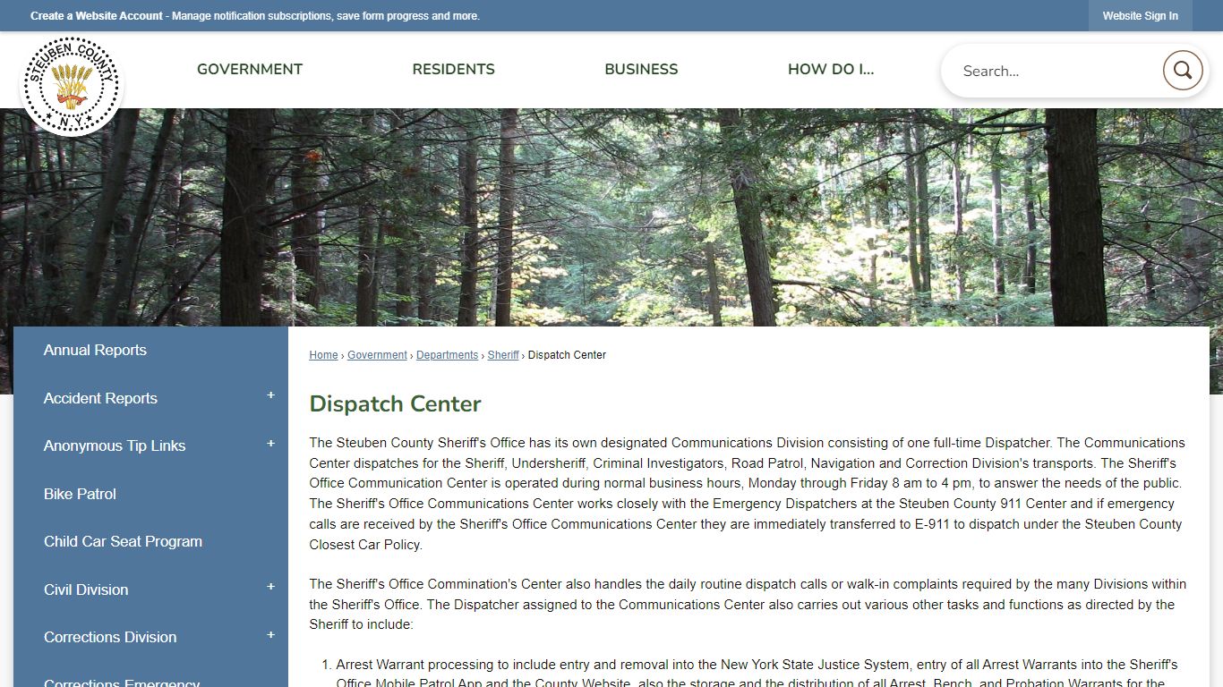 Dispatch Center | Steuben County, NY